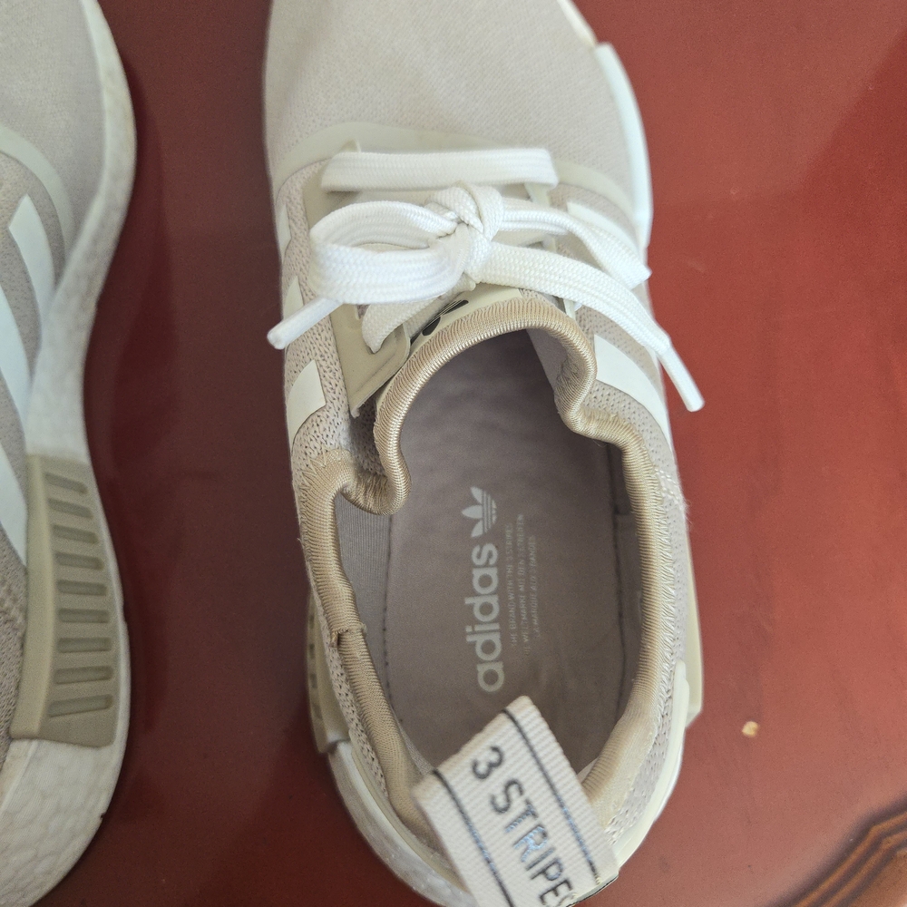 Adidas NMD R1 Wonder Beige White Women 6.5 Mens 4.5 Sneakers Shoes - Picture 14 of 16